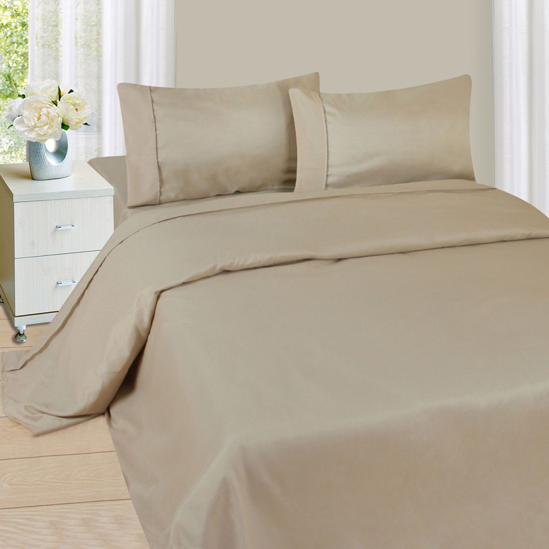Sage Green Queen Size Microfiber Sheet Set with Pillowcases