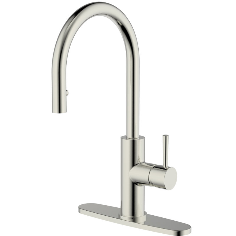 CMI Casmir Pull Down Kitchen Faucet, Brushed NIckel