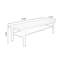 Bureau rectangulaire en bois massif Burlywood-1765464395