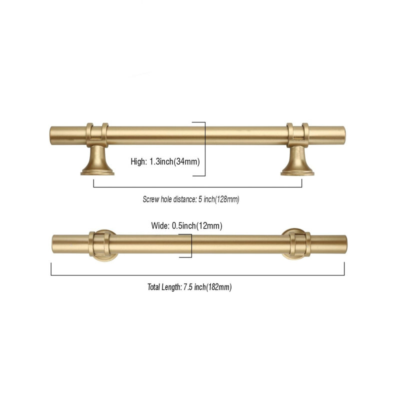 10 Pack Cabinet Pulls,Strong, Durable,Gold