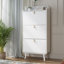 Armoire à chaussures moderne avec 3 tiroirs, armoire de rangement pour l'entrée, organisateur de rangement pour la maison