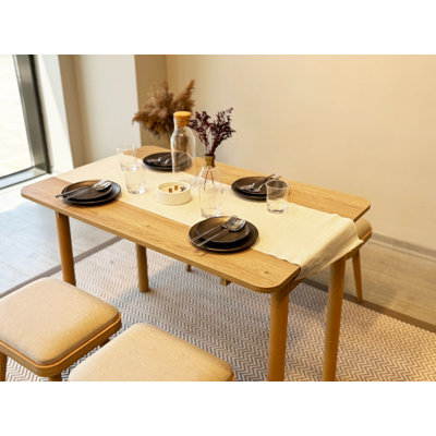 Ensemble de table et chaises de salle à manger extensible D urguard (4 pièces)