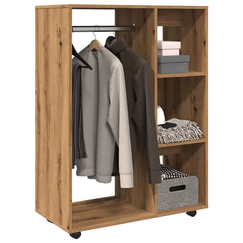Ayanda Manufactured Wood Wardrobe, Artisan Oak