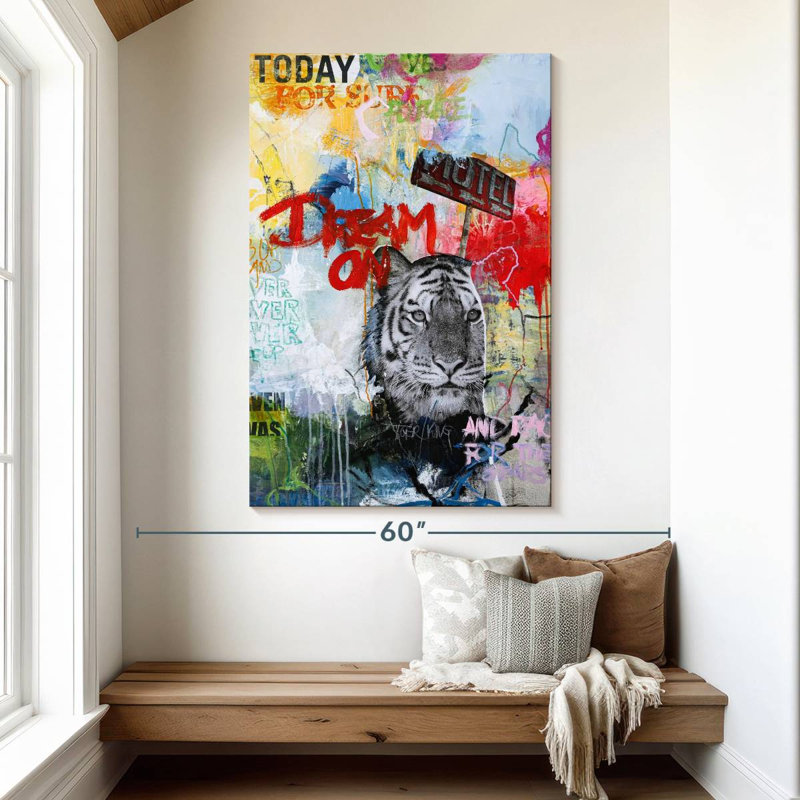 Brampt Tiger King, 51" H x 34" W