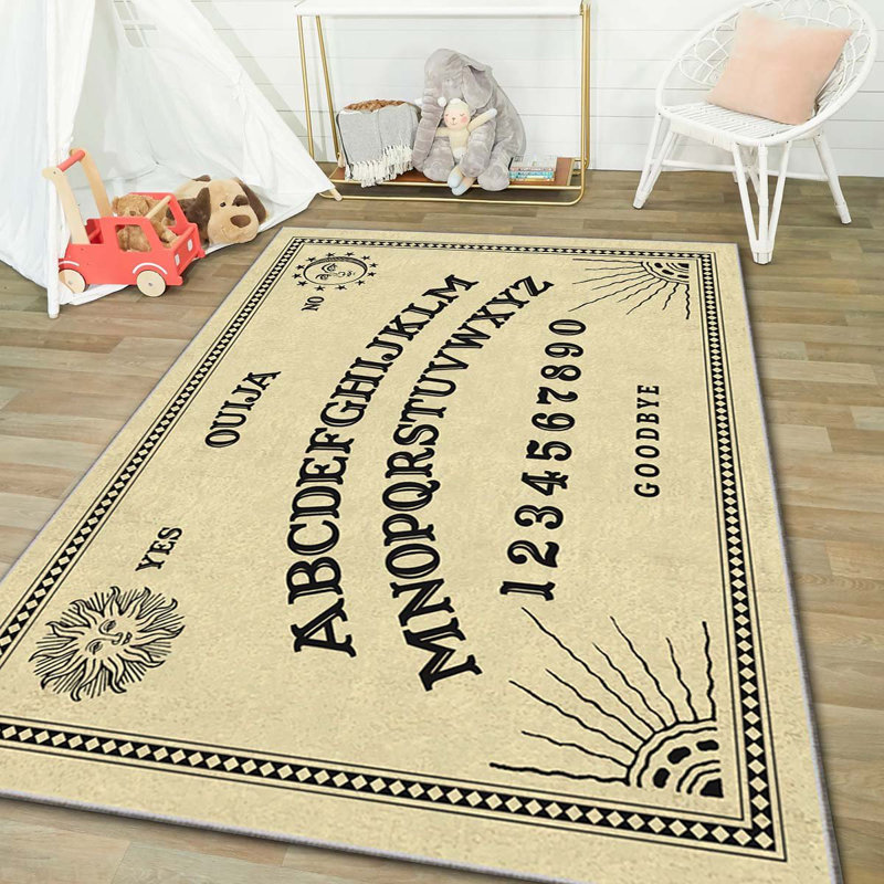 Tapis luxueux en polyester, 3,3 x 4,6 pieds | Tissu de velours 740 g / m², envers en feutre antidérapant, éponge stratifiée pour le confort | Antibactérien, lavable à la machine à 86 ° F | Imprimé numérique élégant pour la décoration intérieure