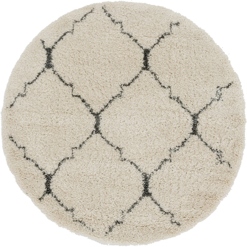 Fenn Geometric Indoor Rug, Round 5'1"