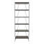 Bibliothèque Modern Anthracite, panneau de particules 100% mélaminé, épaisseur 18 mm | 18,1 po x 65 po x 11,8 po | Plusieurs tablettes, fixation murale, design industriel | Parfait pour les solutions de rangement à la maison ou au bureau-1840804284