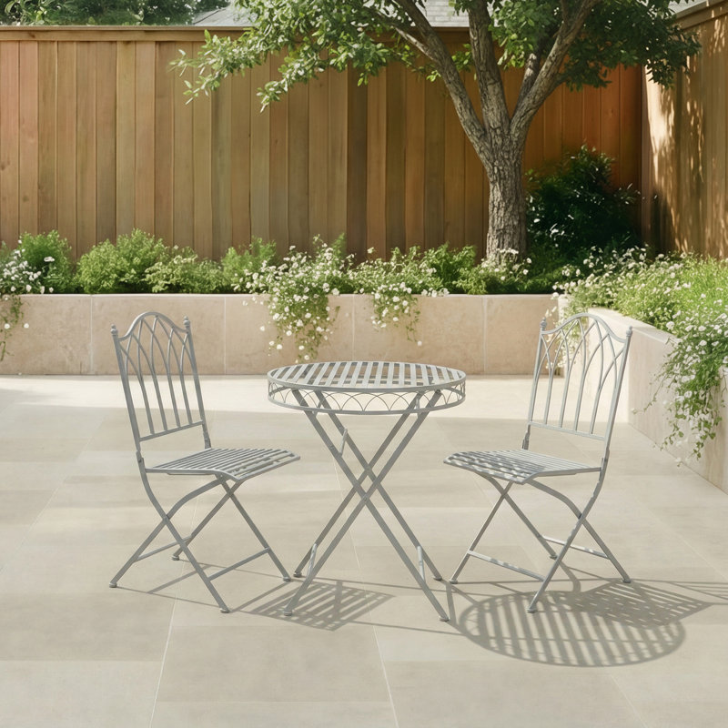 Madalene 2 - Person Patio Dining Set with Round Table