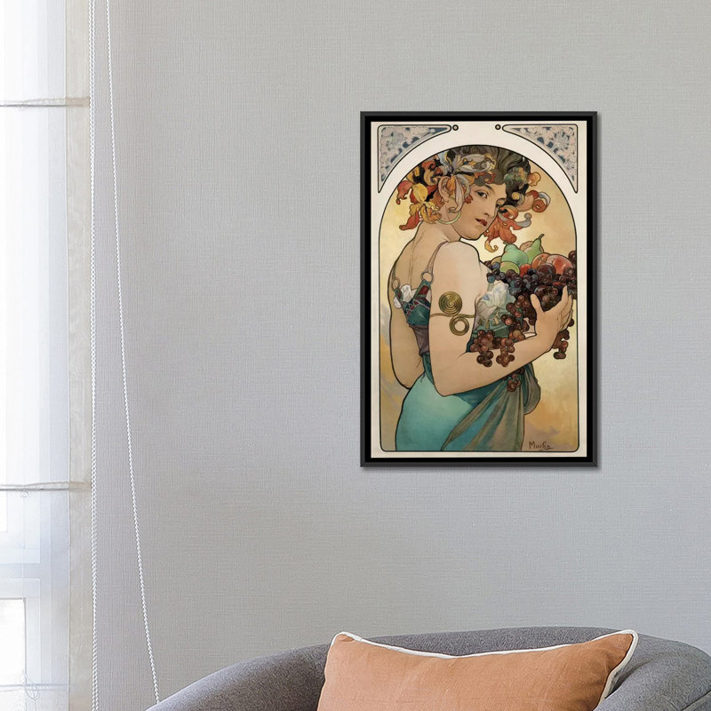 « fruit, 1897 », impression sur toile, H 26 po x l 18 po x P 1,5 po, Toile tendue, Pas de tapis