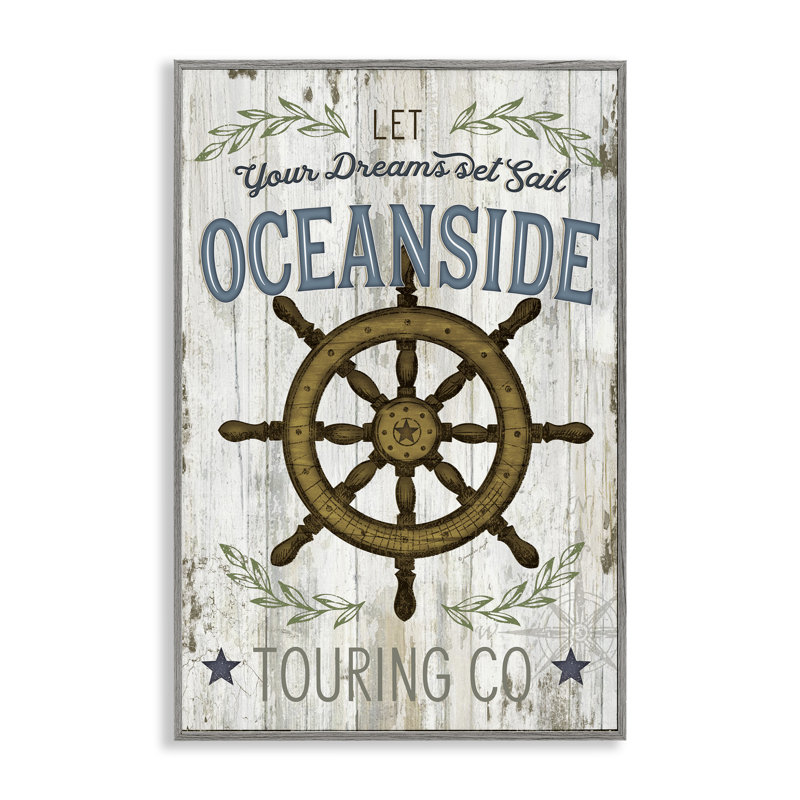 Art inspirant de giclée encadrée par un casque maritime, design par Jennifer Pugh, H 18 po x l 12 po