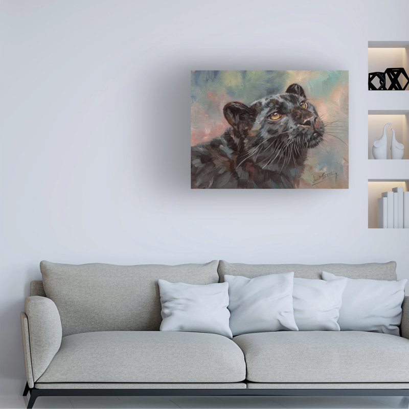«David Stribble Black Panther», art sur toile, H 14 po x l 19 po