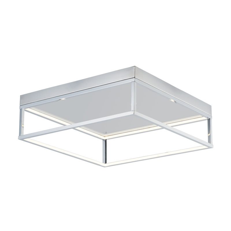 Debden LED Flush Mount, Polished Chrome