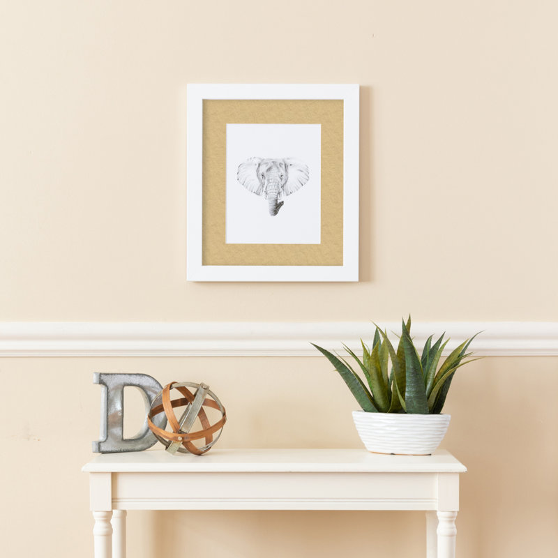 Cadre pour photo 20 po x 30 po blanc mat, Automne doré