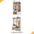 Hall Tree With Bench And Shoe Storage, 6-In-1 Entryway Organizer, 43.3" X 15.75" X 70.87", MDF Wood-2003542680