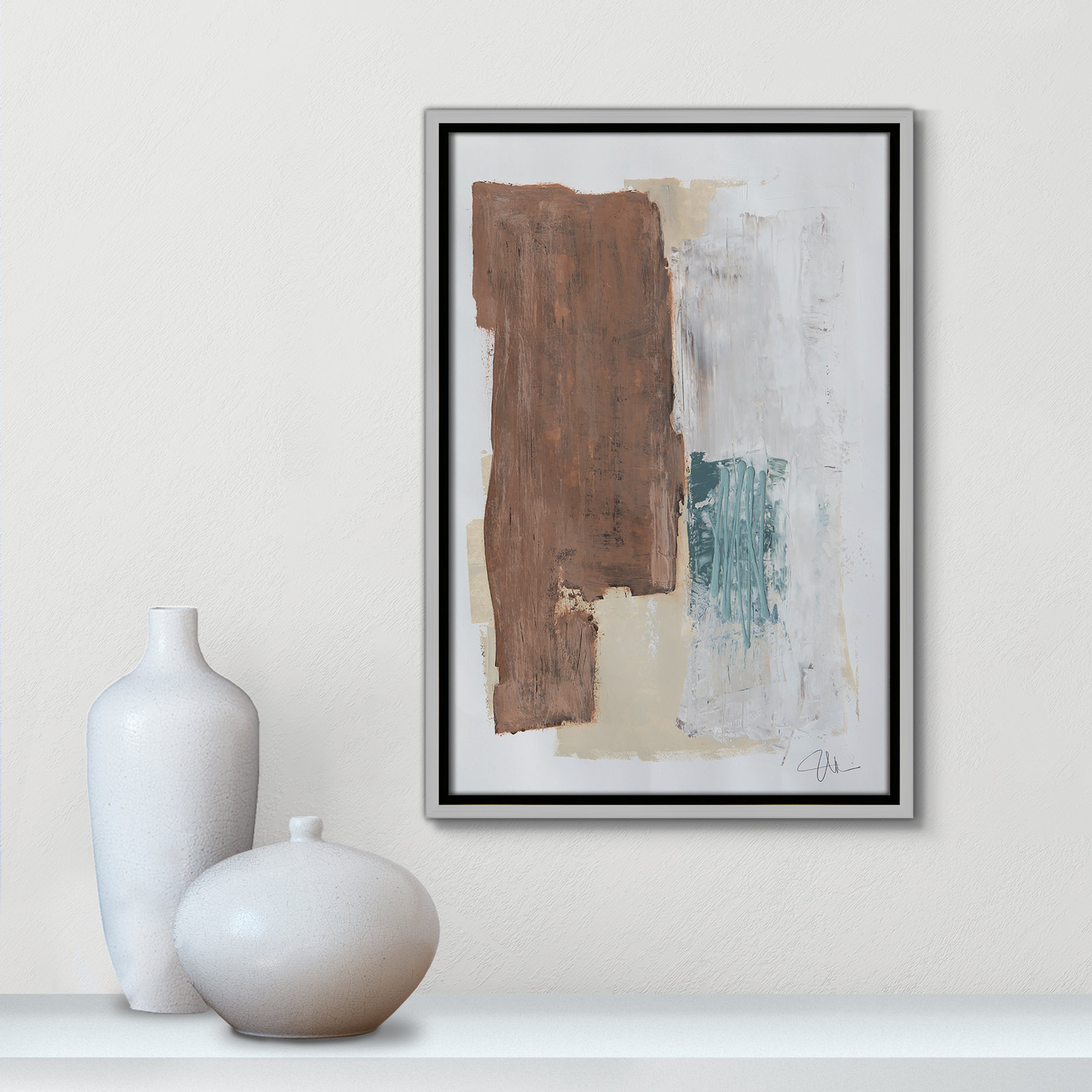 Rosena I Print, 19.5'' H x 13.5'' W x 2'' D, Silver Framed