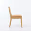 Ensemble de 2 chaises de salle à manger en rotin, chaises de cuisine de ferme avec dossier en canne, chaises d'appoint modernes de style Mid-Century avec structure en bois franc naturel, éponge douce et coussin à ressorts en S pour la cuisine, brun clair-129460949