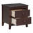 2-Drawer Nightstand — Mid-Century Retro Bedside Table with Classic Design, Dark Walnut for Bedroom-117599840