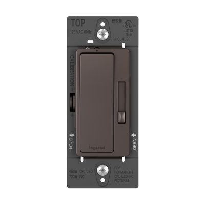 radiant 450W Single Pole/3-Way LED/CFL Paddle Dimmer