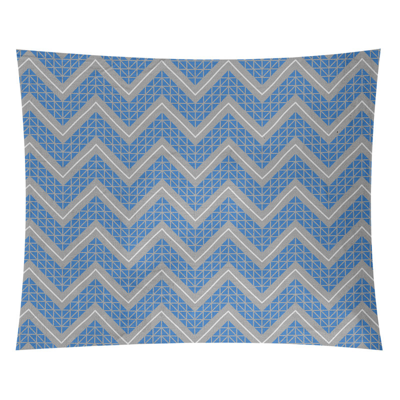 Tapisserie Stephenie, H 68 po x l 80 po, Bleu / Gris