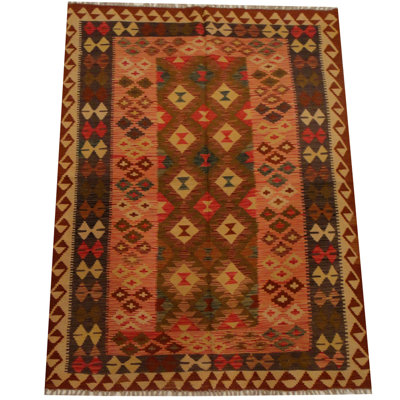 Tapis rouge tissé à la main Azpeitia