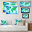 «World Map Blue Green Tone», reproduction sur toile-1156225952-1156225963
