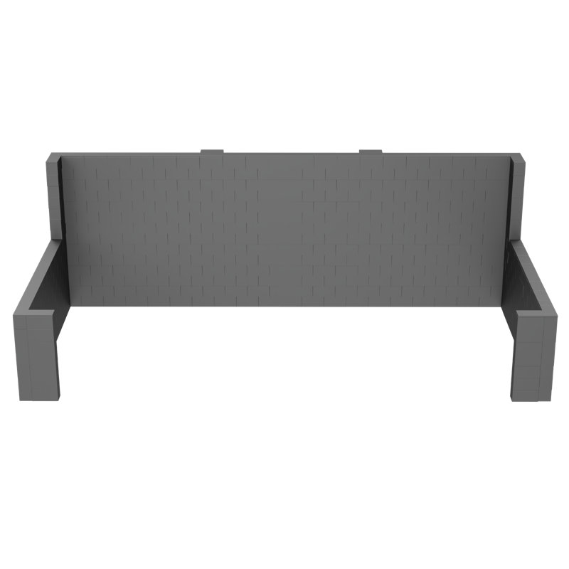 Ensemble de kiosque pour salon Everblock, Noir, H 84 po x l 240 po x P 120 po