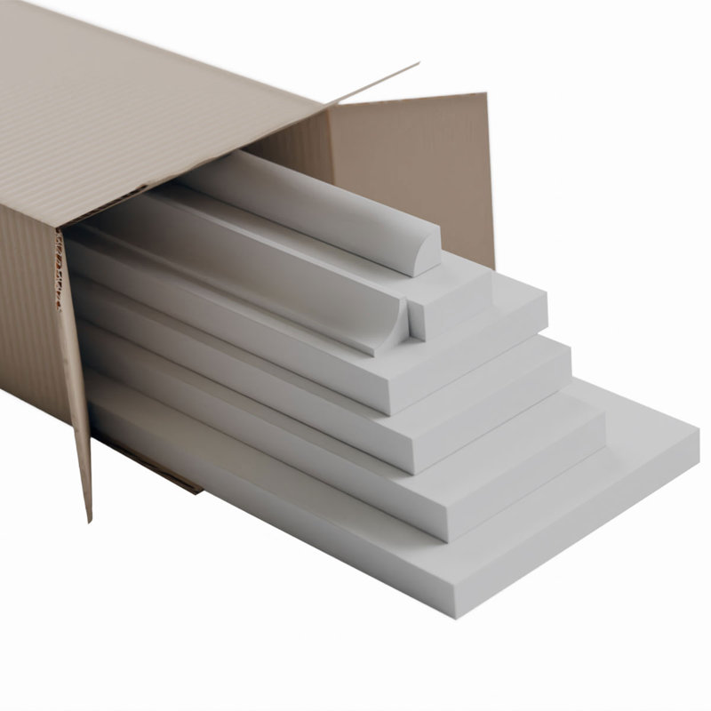Panneau mural en pvc blanc Deluxe Shaker, 32 po, Large anneau réglable de 12 à 15 po