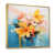 Toile avec cadre flottant or