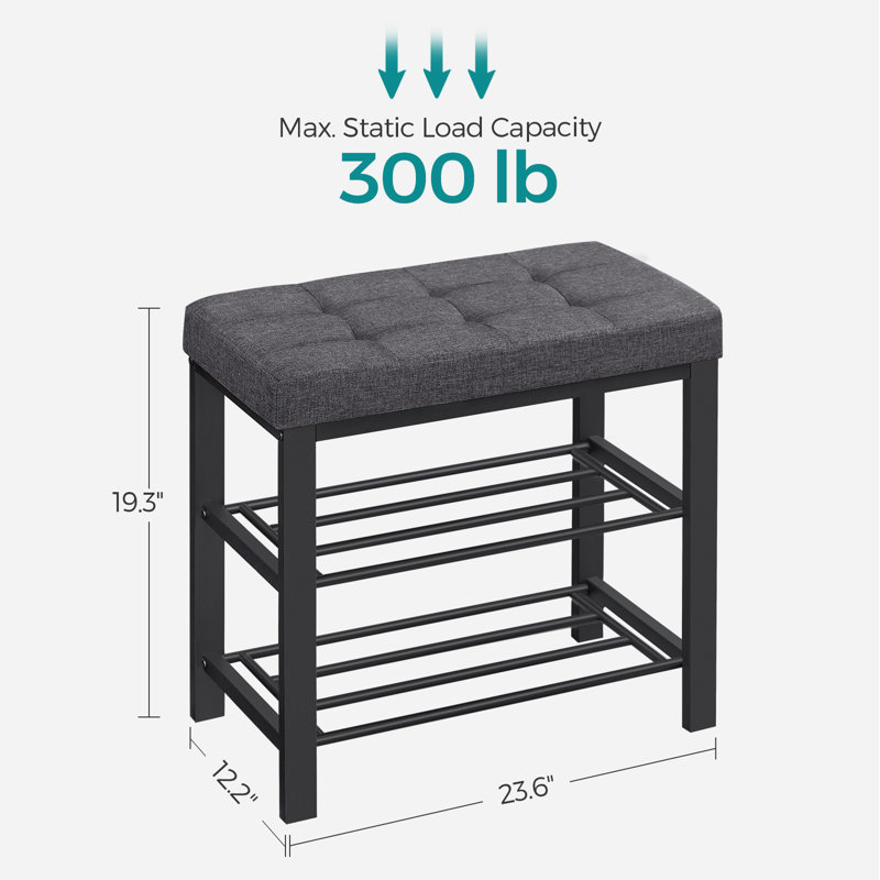 6 Pair Shoe Storage Bench