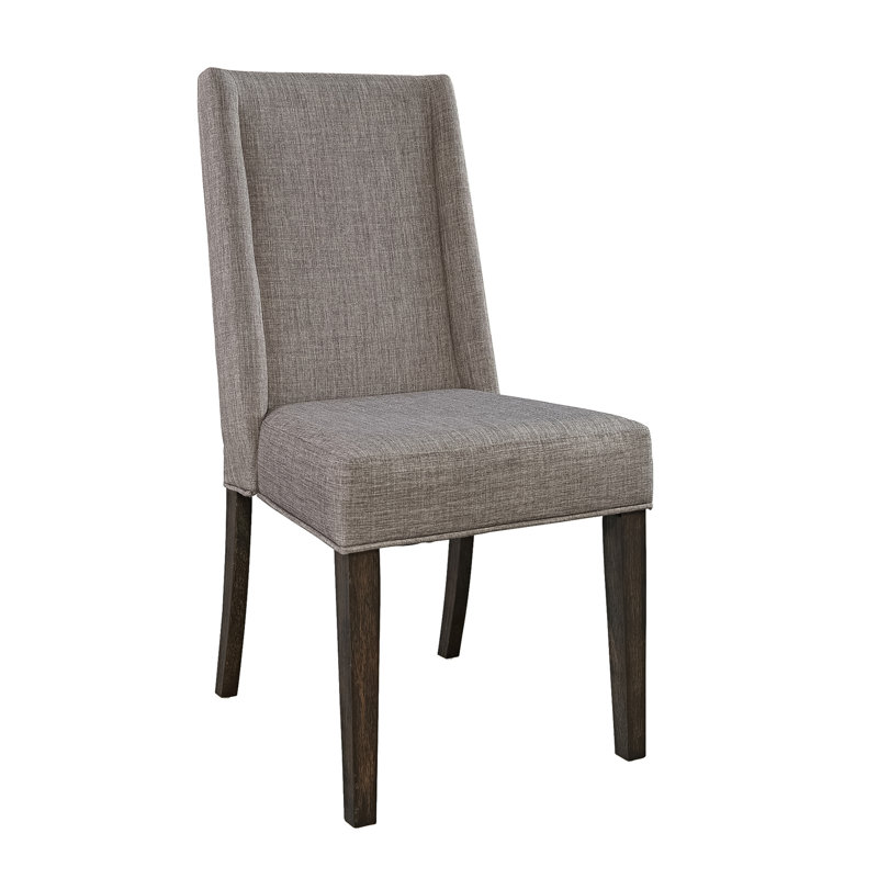 Chaise d'appoint en lin gris Reber