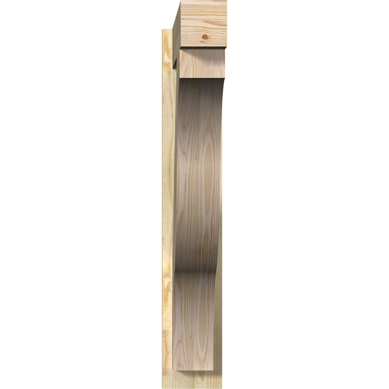 Funston Block Outlooker, 6" W Douglas Fir (Rough Sawn), 36" D x 36" H
