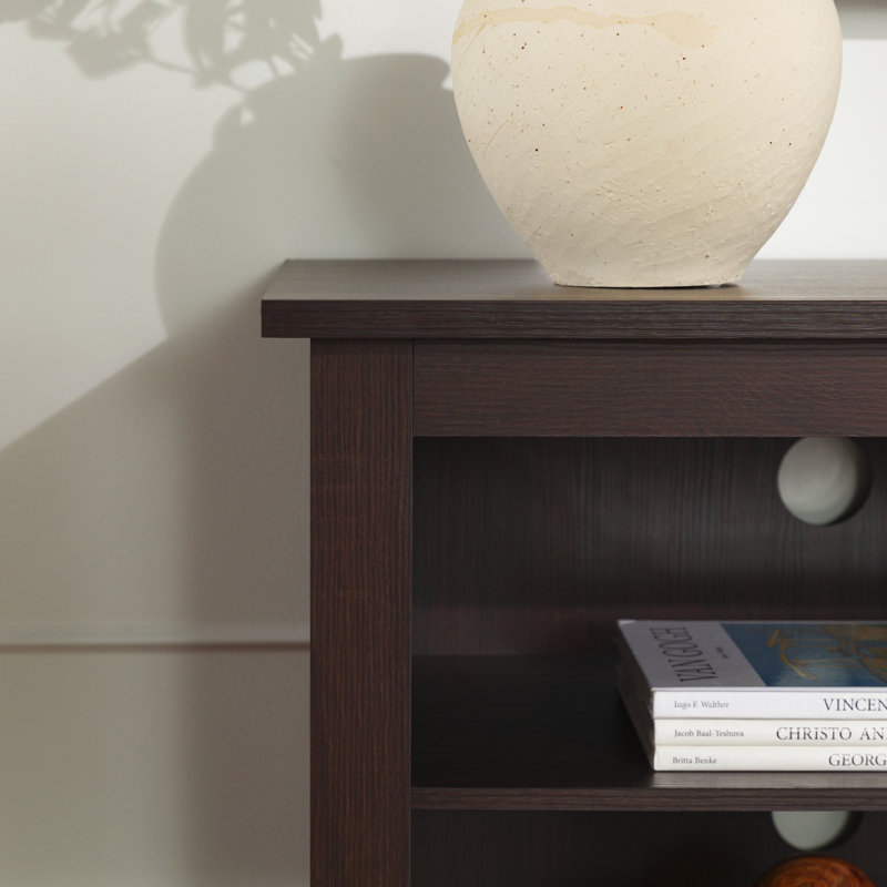 Meuble télé avec rangement ouvert Sunbury, Espresso, 58"