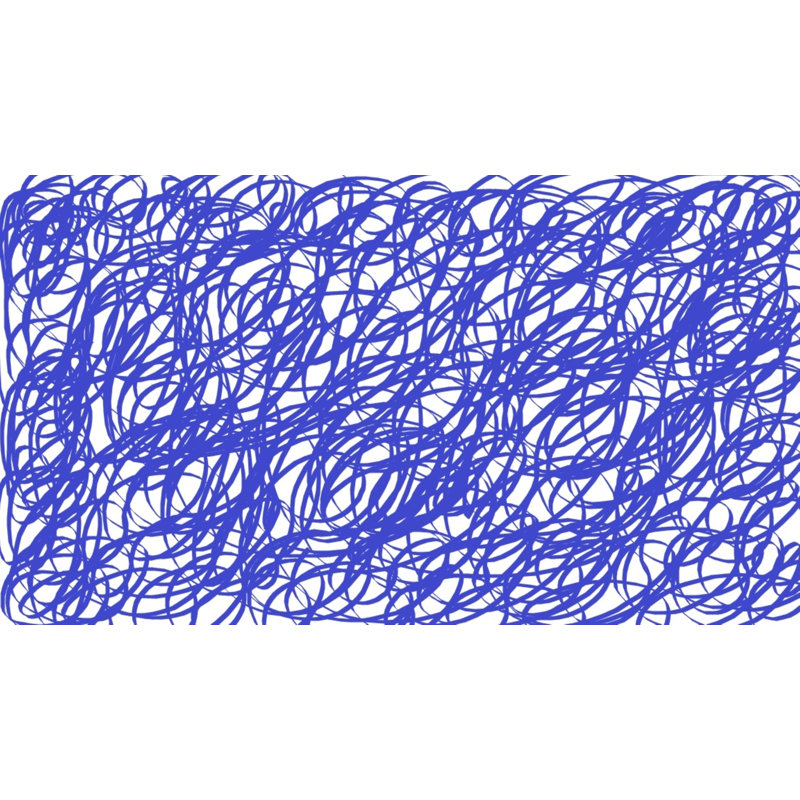 «Thing Of Blue» par Drew Gaffney, H 17,25 po x l 21,25 po x P 0,875 po
