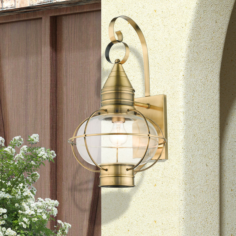 Aster Wall Light, Antique Brass