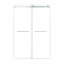 Porte de douche coulissante double sans cadre 54 x 76 po, porte de douche double, verre trempé de 3/8 po (10 mm), acier inoxydable, chrome-130133454