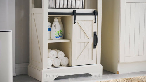 Cottage Bathroom Storage Cabinet