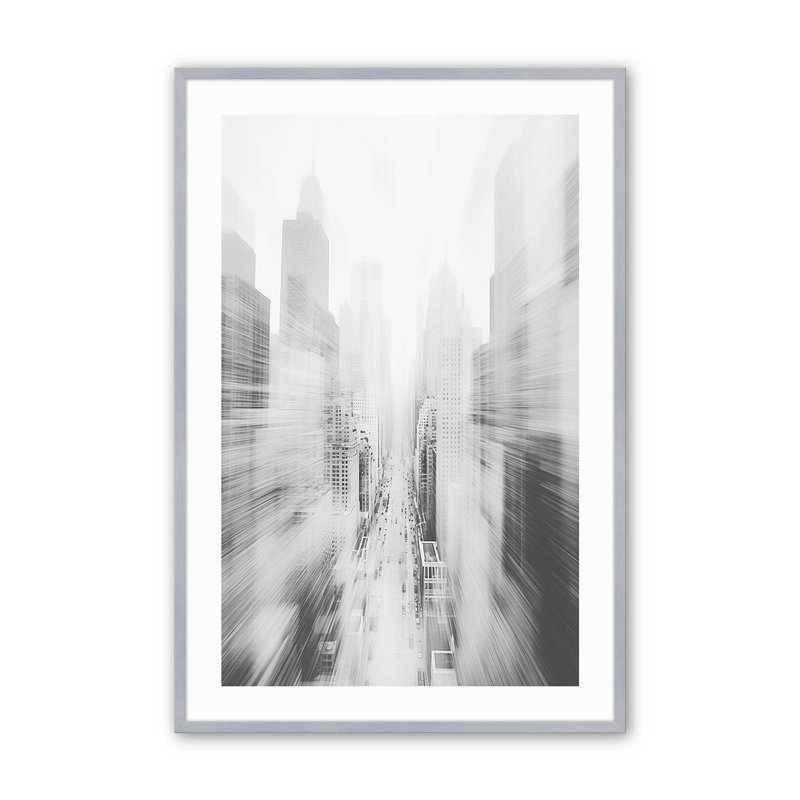 Pulsion urbaine, Cadre photo simple chrome poli, H 19,25 po x l 25,25 po