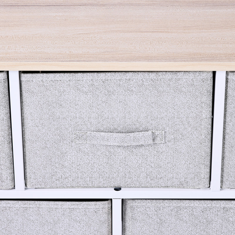 Commode cubique 40 po avec 5 bacs amovibles pour le couloir de la chambre à coucher