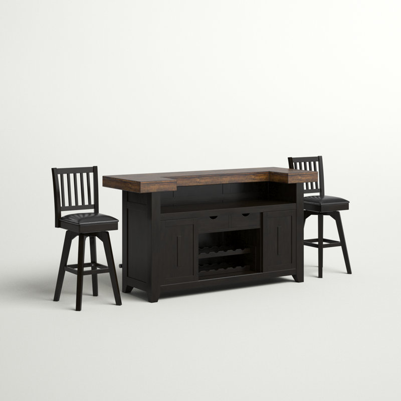 Athey 78'' Bar Set, Bar Stool (30” Seat Height)