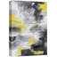 Grunge abstrait, effet de coup de peinture à l'aquarelle gris, jaune et noir, coups de pinceau, formes abstraites, illustrations, art moderne-101469663