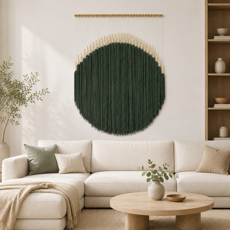 Boho Geometric 39'' W X 45'' L Macrame Wall Hanging