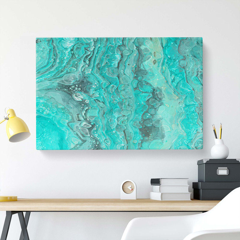 Motion In The Ocean In Abstract - Wrapped Canvas Painting, 50cm H x 76cm W x 3cm D