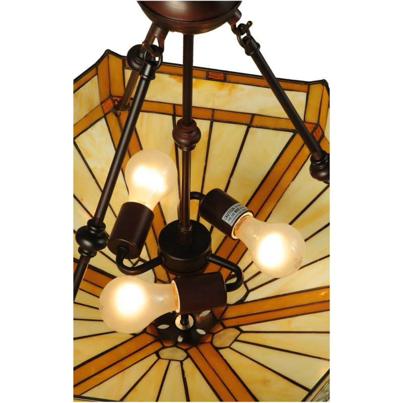 Luminaire suspendu unique et spectaculaire à 3 lumières