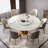 Simple Artificial marble Round Dining Table Set