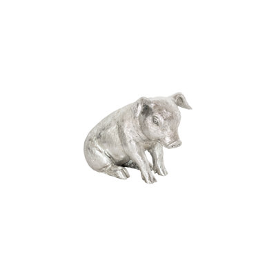 Dusek Sitting Piglet Tabletop Sculpture