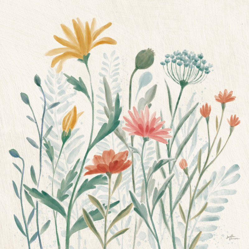 Wildflower Vibes III by Janelle Penner - Wrapped Canvas Print, 91cm H x 91cm W