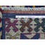 Tapis à main one-of-kind-noué la 2010 ersari blue s 6 pi x 8 pi 10 po Grapevine