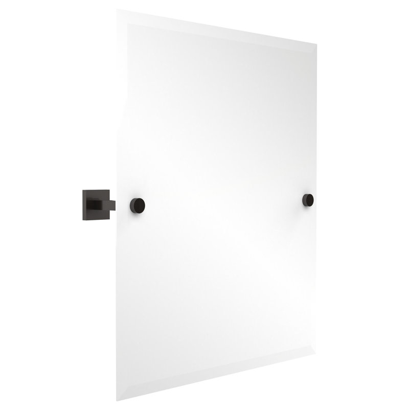 Miroir d’appoint avec rebords haranu, Bronze huilé