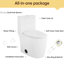 Toilette en céramique 1,1 / 1,6, siège allongé, blanc, confortable, à fermeture en douceur, et toilette blanche T036wt avec cuve allongée, hauteur de confort,