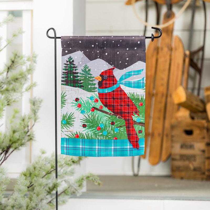 Drapeau de jardin en polyester 18 x 12,5 po Derlis